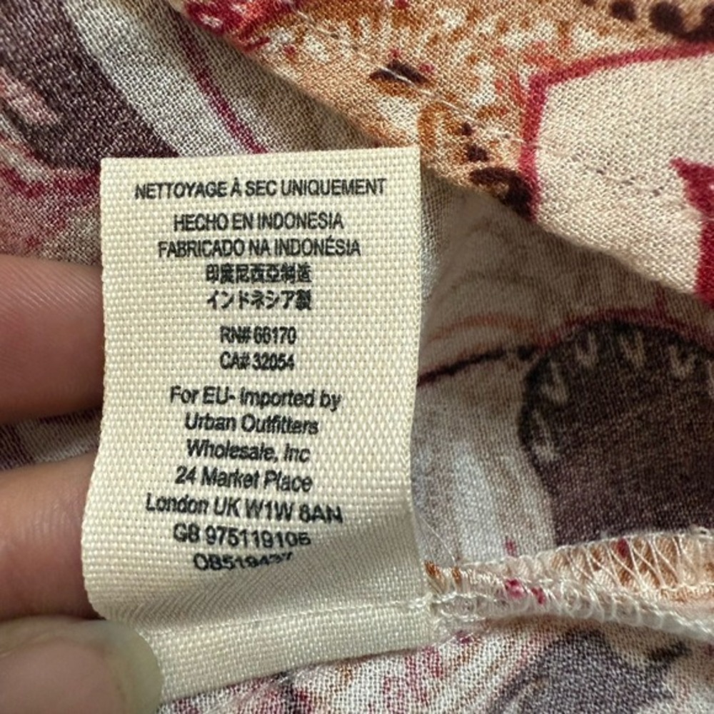 Free People Red and Black Patterned Mini Dress - Picture 9 of 10